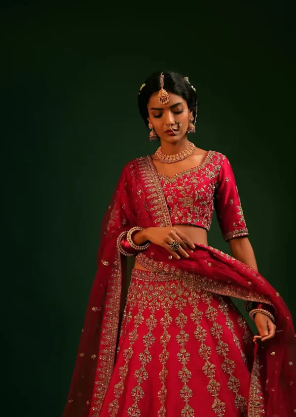 scarlet-red-lehenga-choli-in-raw-silk-with-zardosi-k