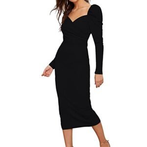 Women's MIDI Bodycon one Piece Dress
